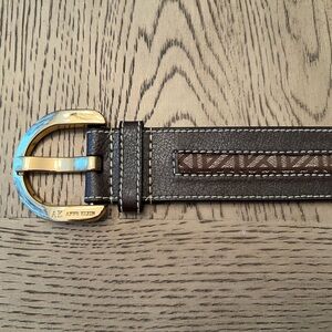 Anne Klein ladies size XL brown leather belt